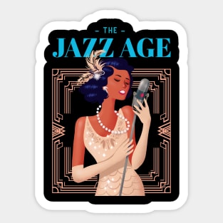 The jazz age roaring 20's Sticker